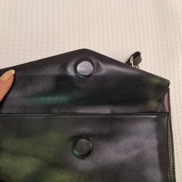 Vintage Danier Black Leather Crossbody Bag - Picture 6 of 6